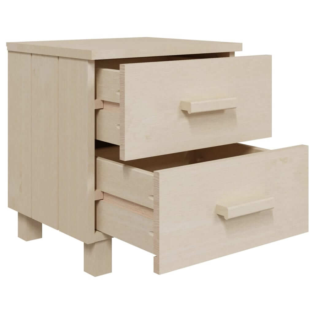 Bedside Cabinets HAMAR 2 pcs Honey  40x35x44.5cm Solid Wood