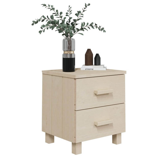 Bedside Cabinets HAMAR 2 pcs Honey  40x35x44.5cm Solid Wood
