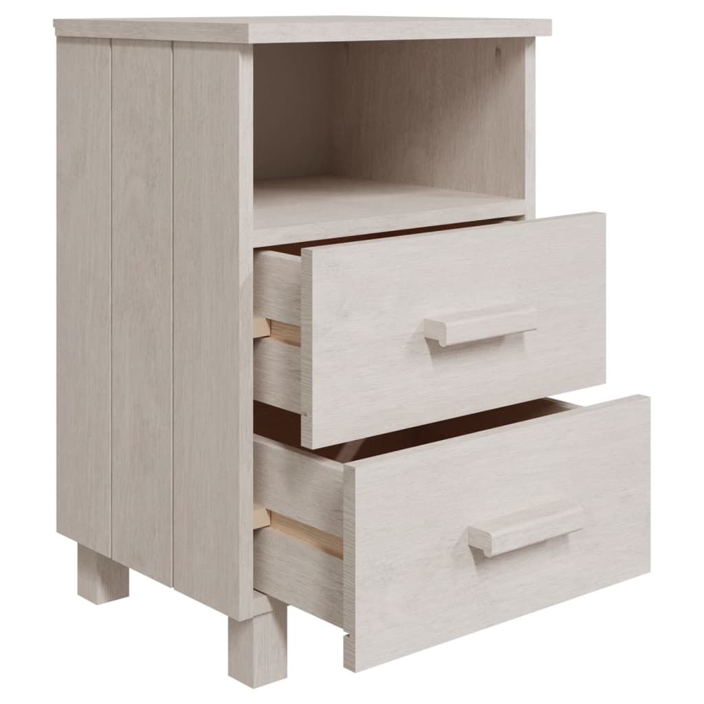 Bedside Cabinet HAMAR  40x35x62 cm Solid Wood Pine