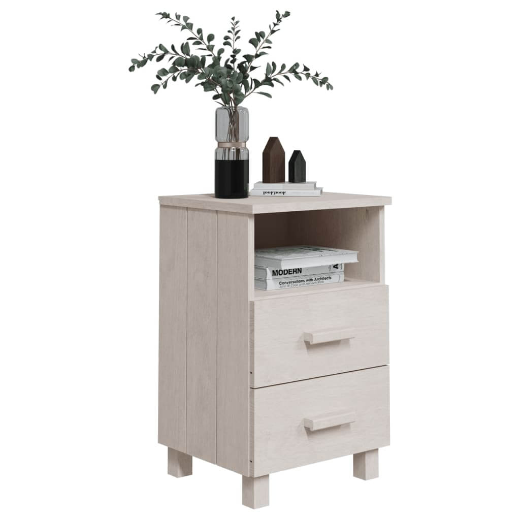 Bedside Cabinet HAMAR  40x35x62 cm Solid Wood Pine