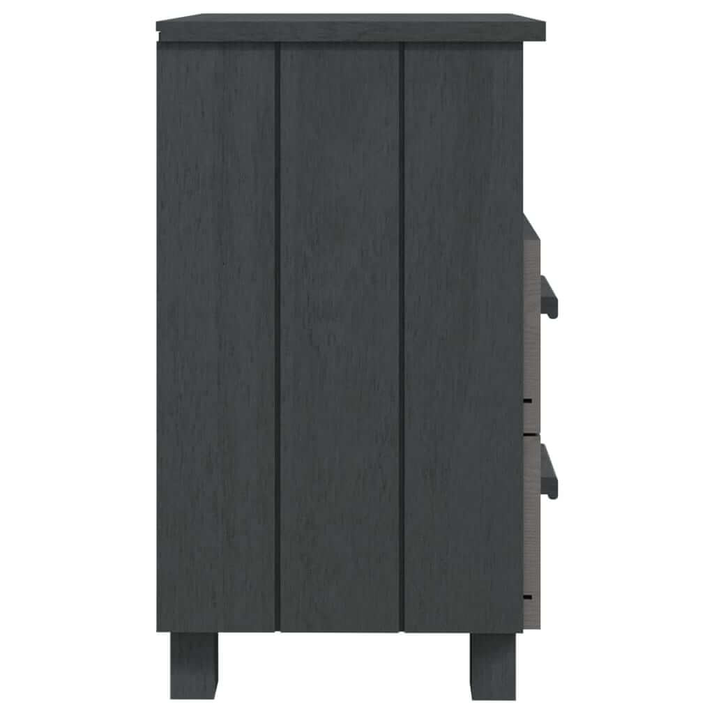Bedside Cabinets HAMAR 2 pcs Dark  40x35x62 cm Solid Wood