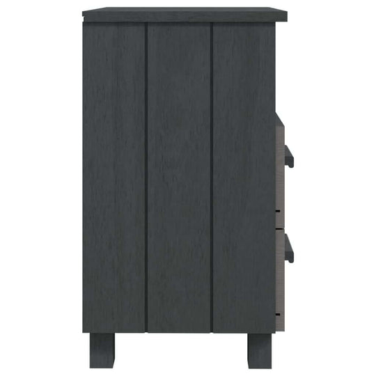 Bedside Cabinets HAMAR 2 pcs Dark  40x35x62 cm Solid Wood