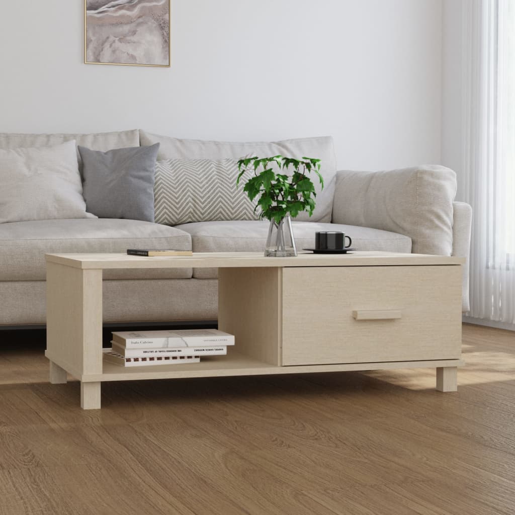 Coffee Table HAMAR Honey 100x55x35 cm Solid Wood Pine , Furniture -> Tables -> Accent Tables -> Coffee Tables , Accent Tables -,Coffee Tables,Durable,eligant,Furniture -,Home & Garden -,Modern Design,new-305021,Tables -,Wooden Furniture