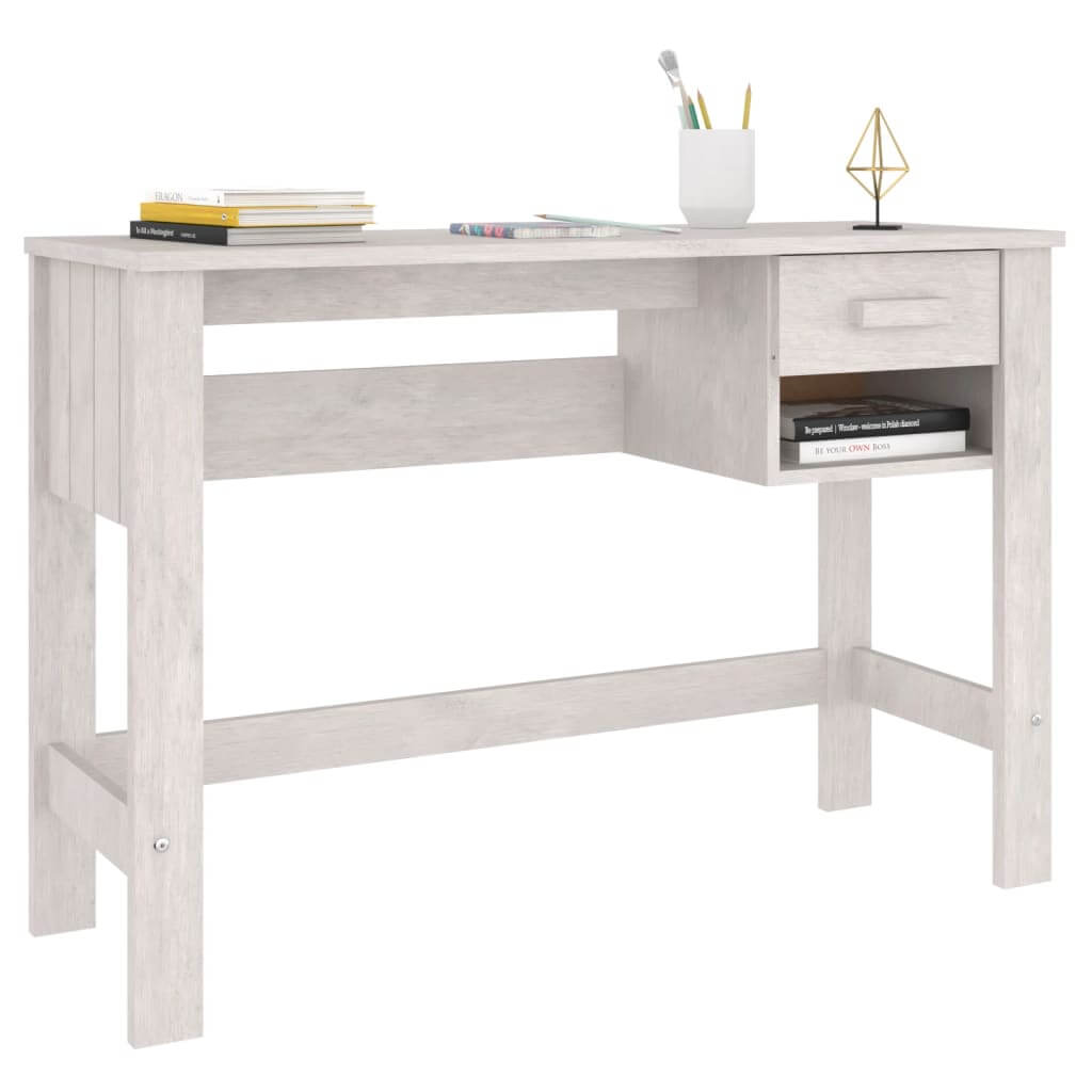 Desk HAMAR  110x40x75 cm Solid Wood Pine