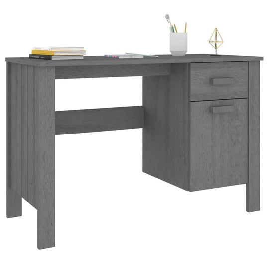 Desk HAMAR Dark  113x50x75 cm Solid Wood Pine