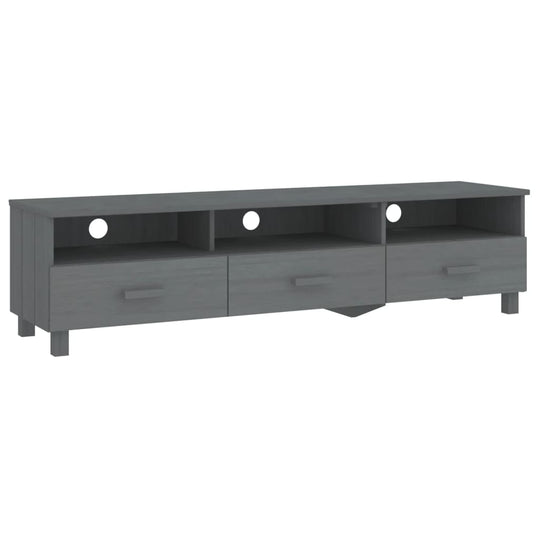TV Cabinet HAMAR Dark  158x40x40 cm Solid Wood Pine
