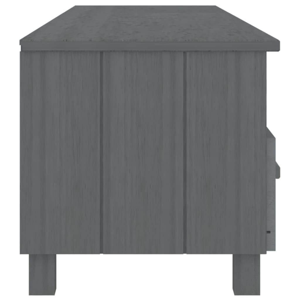 TV Cabinet HAMAR Dark  158x40x40 cm Solid Wood Pine