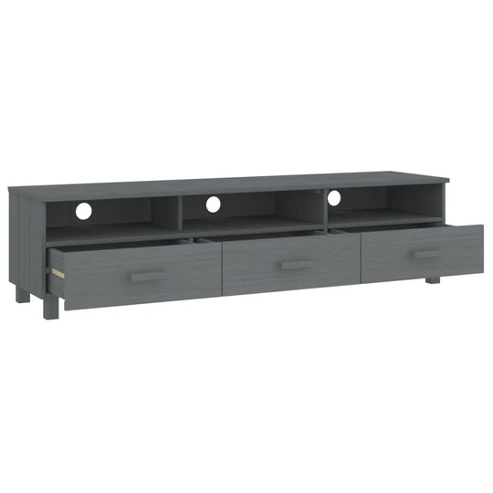 TV Cabinet HAMAR Dark  158x40x40 cm Solid Wood Pine
