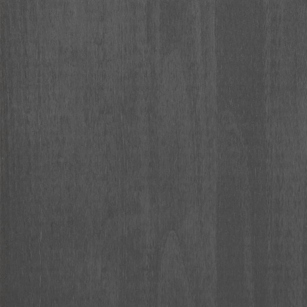 Wardrobe HAMAR Dark Grey 99x45x137 cm Solid Wood Pine