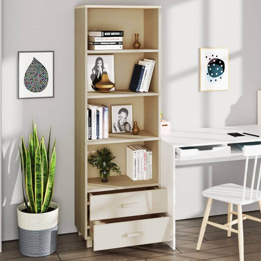 Highboard HAMAR Honey  60x35x180 cm Solid Wood Pine