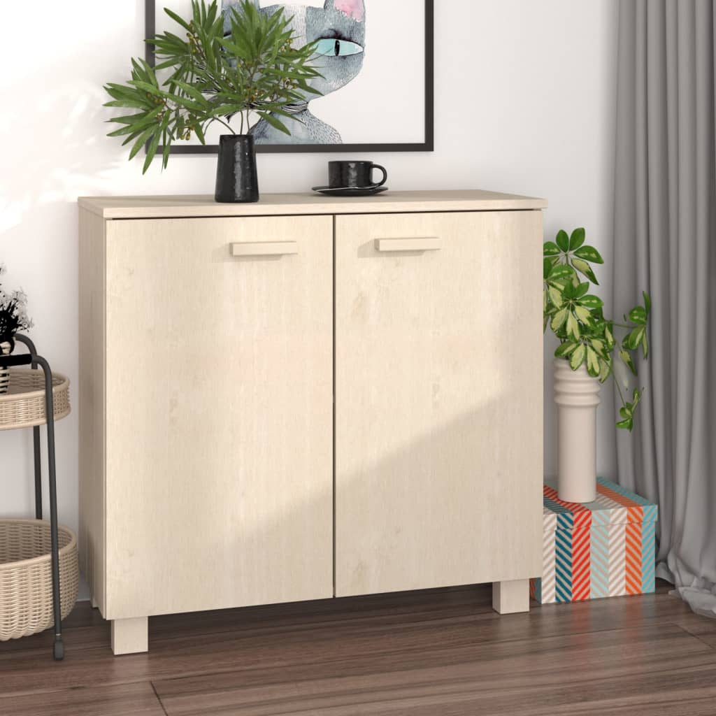 Sideboard HAMAR Honey 85x35x80 cm Solid Wood Pine , Furniture -> Cabinets & Storage -> Buffets & Sideboards , Buffets & Sideboards,Cabinets & Storage -,Durable,eligant,Furniture -,Home & Garden -,Modern Design,new-305021,Wooden Furniture