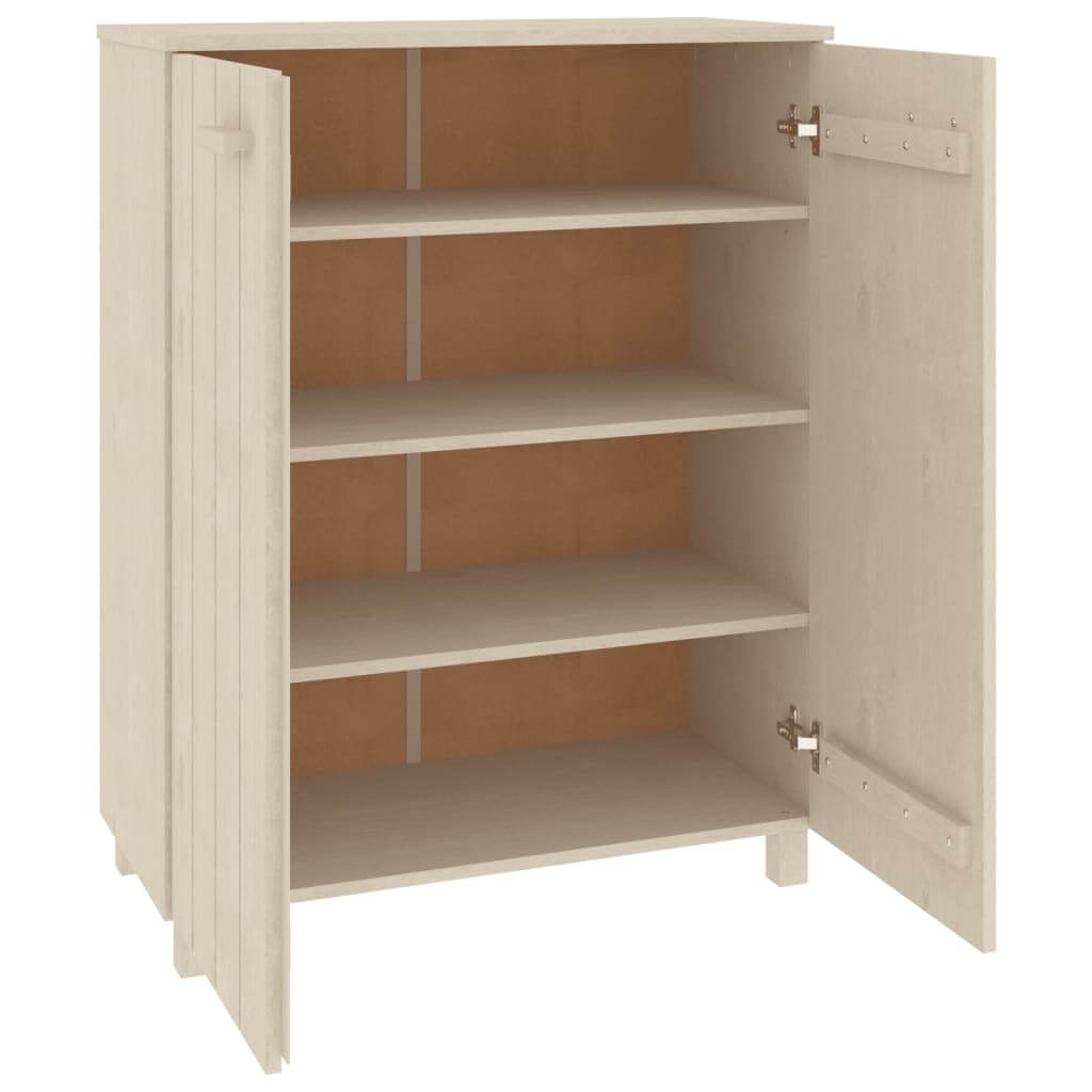 Shoe Cabinet HAMAR Honey  85x40x108 cm Solid Wood Pine