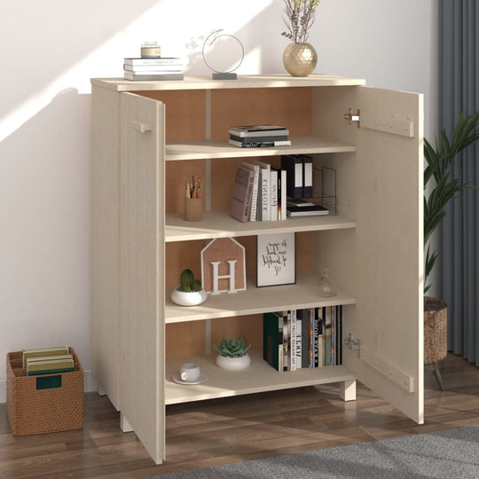 Shoe Cabinet HAMAR Honey  85x40x108 cm Solid Wood Pine