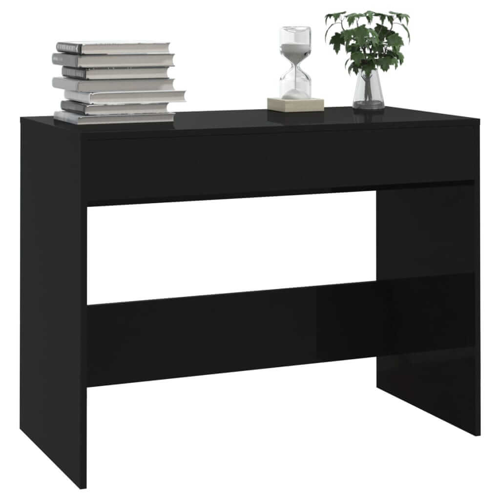 Desk Black 101x50x76.5 cm Engineered Wood