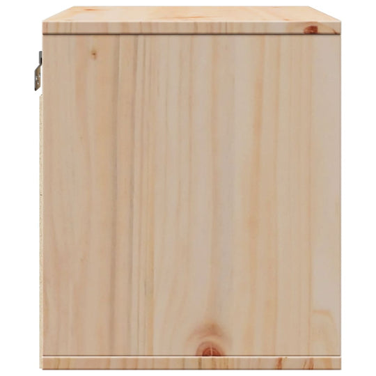 Solid pinewood wall cabinet, 45x30x35 cm, ideal for decor and storage, enhances any living space, practical furniture solution.