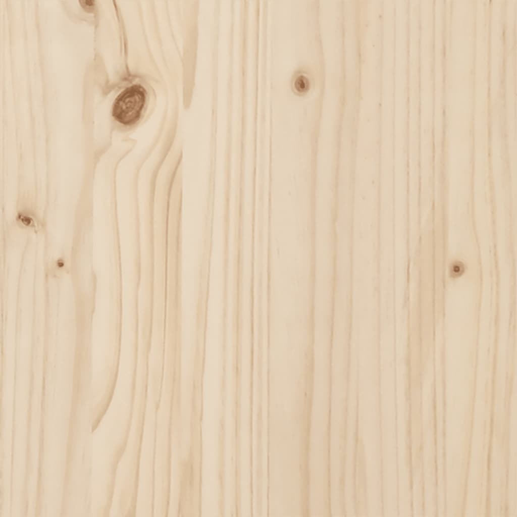 Close-up of solid pinewood surface showcasing natural grain patterns and knots, ideal for furniture design.