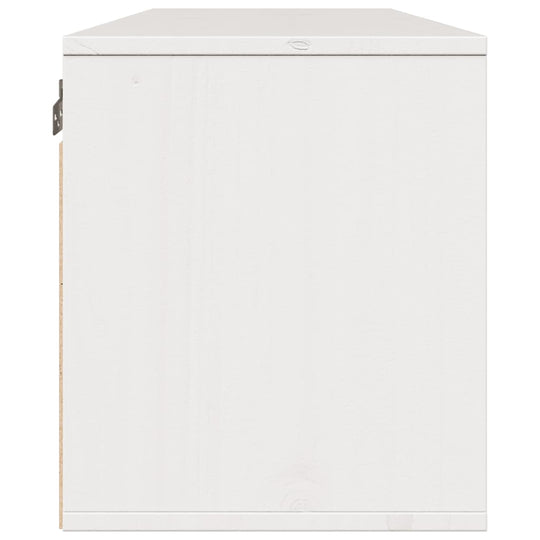 Wall Cabinet 100x30x35 cm Solid Wood Pine for home decor and storage