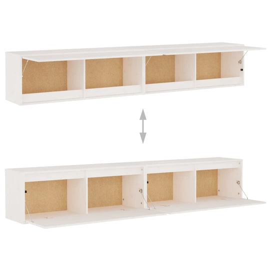 Wall Cabinets 2 pcs 100x30x35 cm Solid Wood Pine , cabinet , eligant,Furniture -,Modern Design,new-305021,Shelving -,Wall Shelves & Ledges,Wooden Furniture