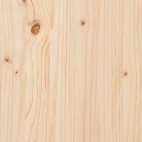 Close-up of solid pine wood texture showcasing natural grain and knots, ideal for furniture construction.