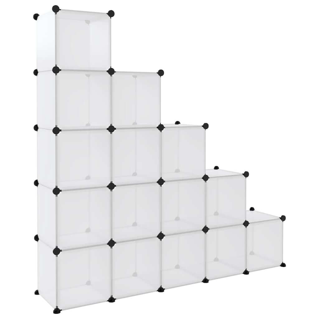 Storage Cube Organiser with 15 Cubes  PP designed for versatile storage and space optimization.