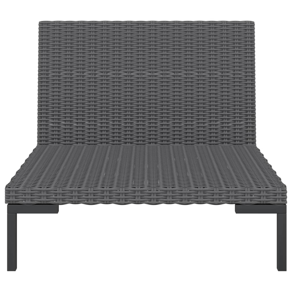 Garden Sofa with Cushions Half Round Poly Rattan , Furniture -> Outdoor Furniture -> Outdoor Seating -> Outdoor Sectional Sofa Units , Chairs -,Decor -,Durable,eligant,Furniture -,Home & Garden -,Home Decor,Modern Design,new-305021,Outdoor Chairs,Outdoor