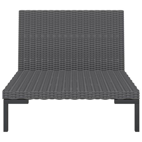 Garden Sofa with Cushions Half Round Poly Rattan , Furniture -> Outdoor Furniture -> Outdoor Seating -> Outdoor Sectional Sofa Units , Chairs -,Decor -,Durable,eligant,Furniture -,Home & Garden -,Home Decor,Modern Design,new-305021,Outdoor Chairs,Outdoor