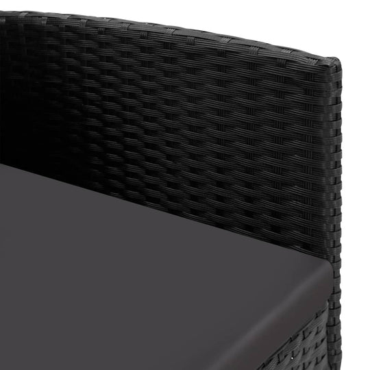 Garden Chairs with  Cushions 4 pcs  Poly Rattan