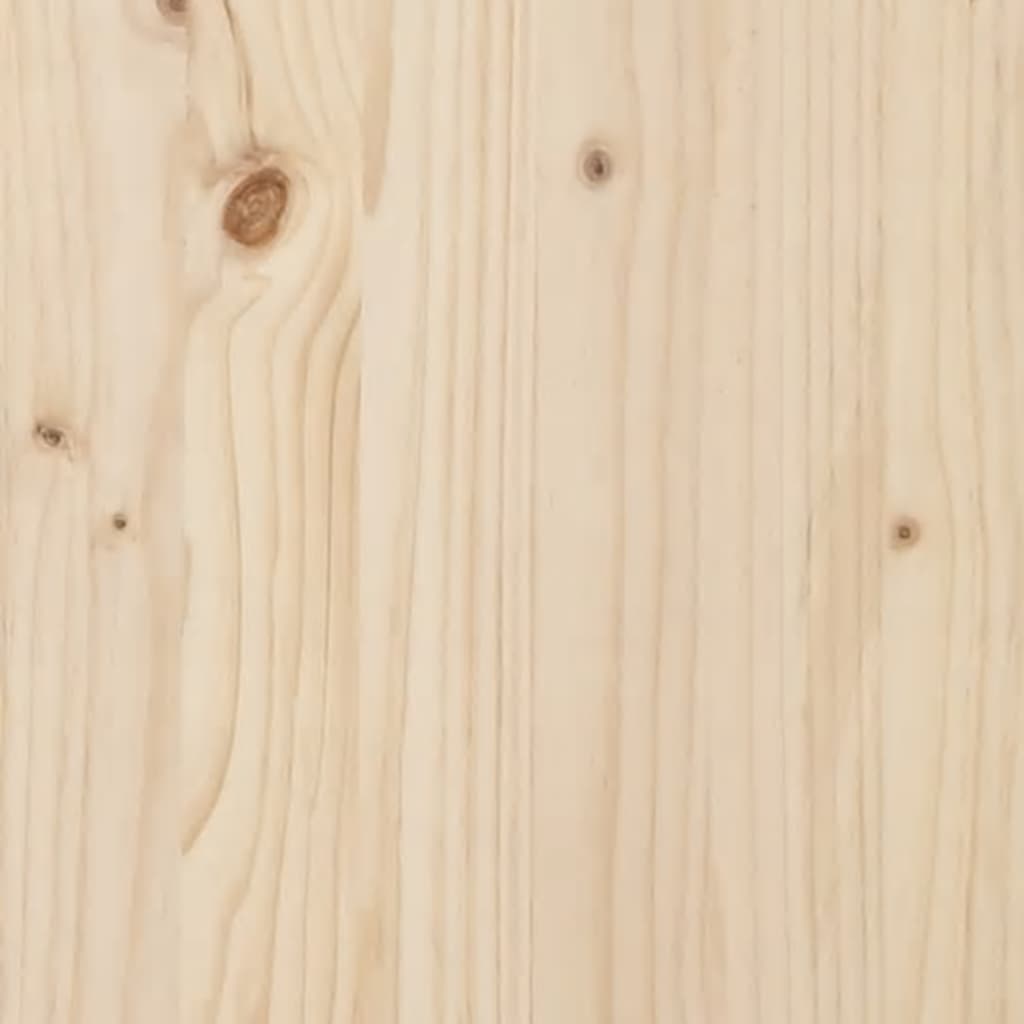 Close-up of solid pine wood grain highlighting natural knots and smooth surface for furniture craftsmanship.