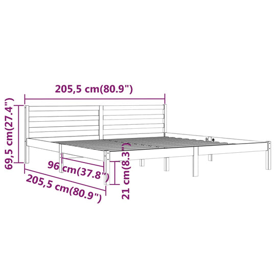 Day Bed Solid Wood Pine 200x200 cm Super King , Furniture -> Beds & Accessories -> Beds & Bed Frames , Beds & Accessories -,Beds & Bed Frames,Durable,eligant,Furniture -,Home & Garden -,Modern Design,new-305021,Wooden Furniture