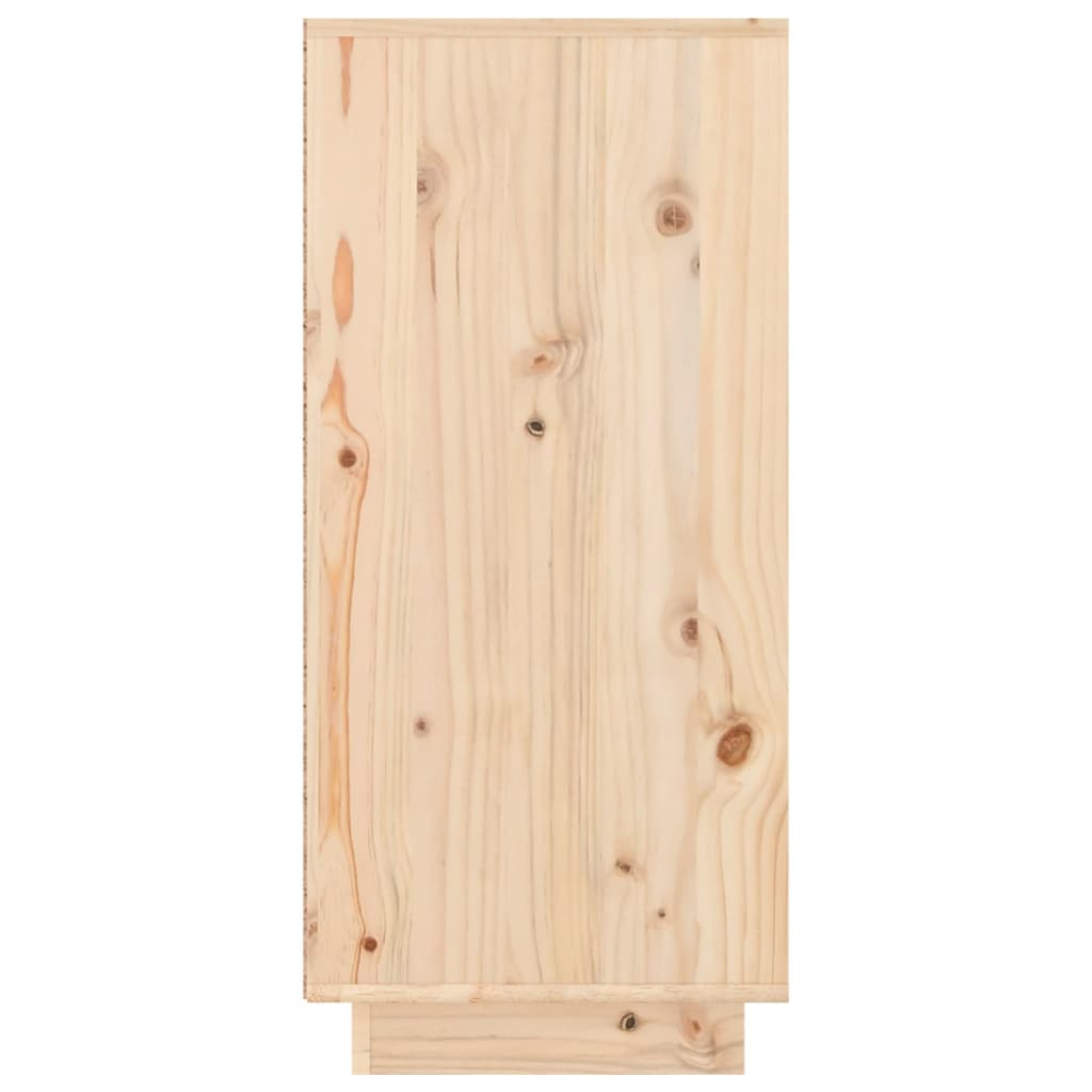 Solid pine wood panel showcasing natural grain and rustic knots, ideal for furniture construction and decoration.