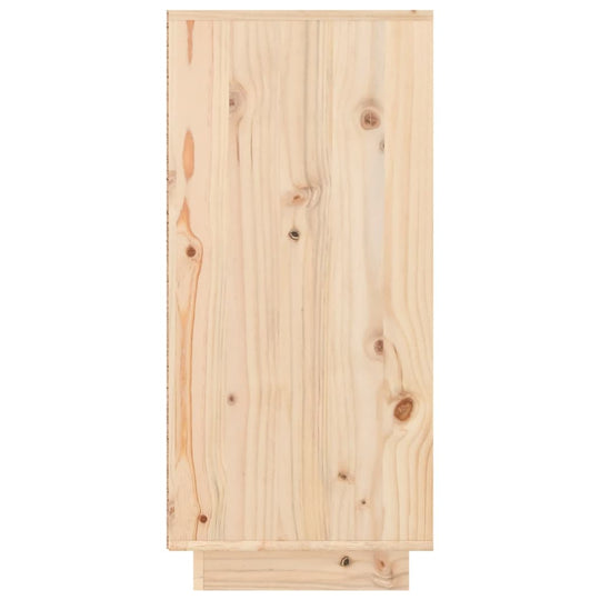 Solid pine wood panel showcasing natural grain and rustic knots, ideal for furniture construction and decoration.