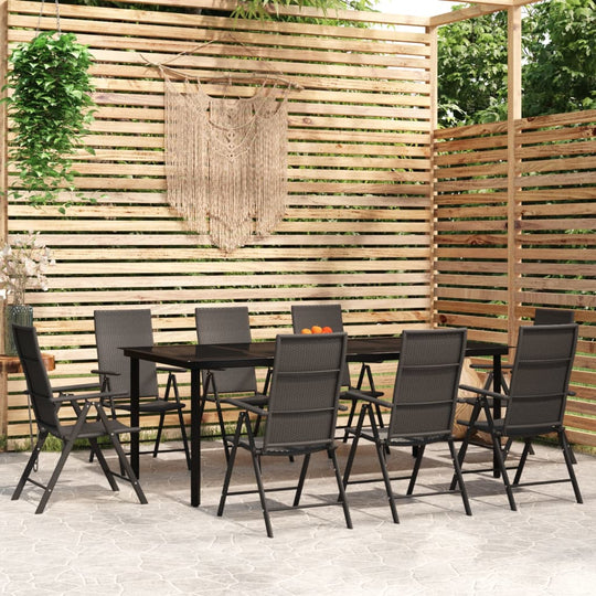 7 Piece Garden Dining Set , Furniture -> Outdoor Furniture -> Outdoor Furniture Sets , black,Chairs -,Decor -,Durable,eligant,Furniture -,Home & Garden -,Home Decor,Modern Design,new-305021,Outdoor Chairs,Outdoor Furniture -,Outdoor Furniture Sets,Outdoor