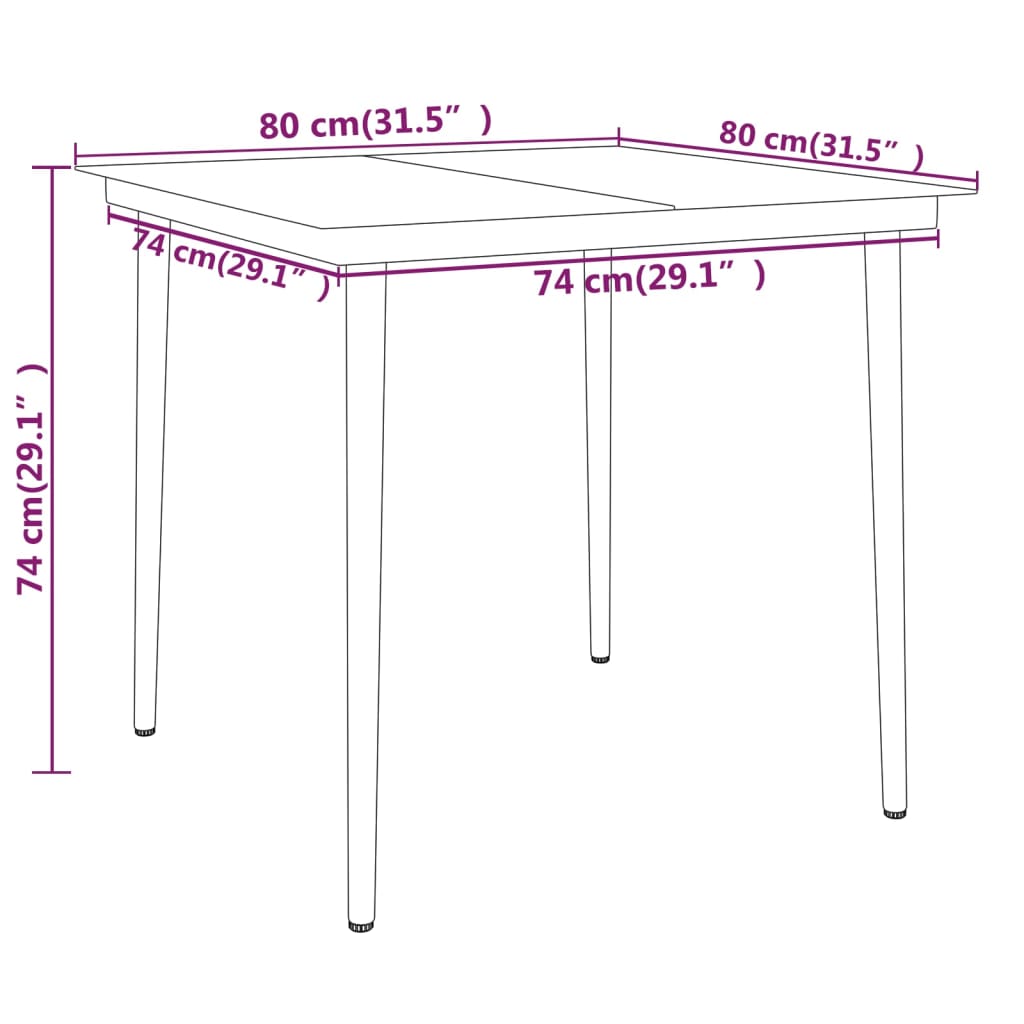 7 Piece Garden Dining Set , Furniture -> Outdoor Furniture -> Outdoor Furniture Sets , black,Chairs -,Decor -,Durable,eligant,Furniture -,Home & Garden -,Home Decor,Modern Design,new-305021,Outdoor Chairs,Outdoor Furniture -,Outdoor Furniture Sets,Outdoor