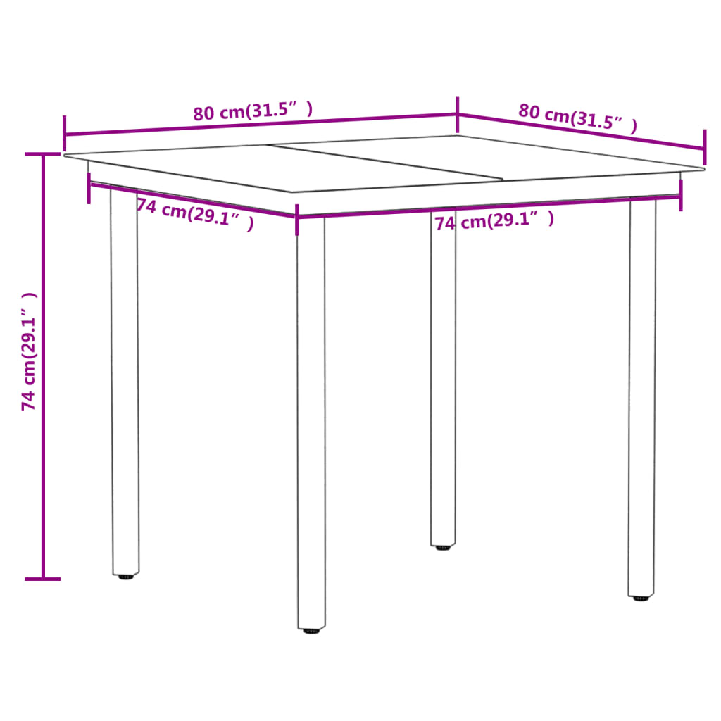 7 Piece Garden Dining Set , Furniture -> Outdoor Furniture -> Outdoor Furniture Sets , black,Chairs -,Decor -,Durable,eligant,Furniture -,Home & Garden -,Home Decor,Lawn & Garden -,Modern Design,new-305021,Outdoor Chairs,Outdoor Furniture -,Outdoor Furnit