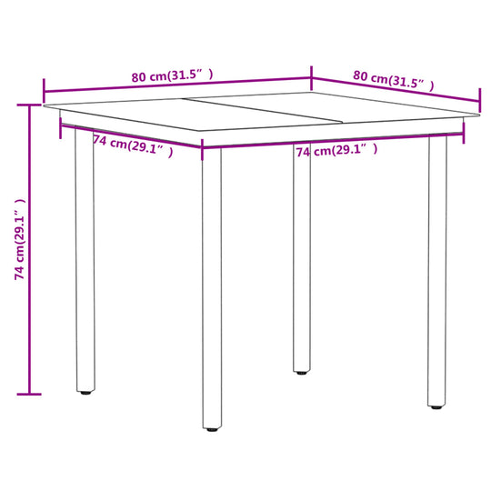 7 Piece Garden Dining Set , Furniture -> Outdoor Furniture -> Outdoor Furniture Sets , black,Chairs -,Decor -,Durable,eligant,Furniture -,Home & Garden -,Home Decor,Lawn & Garden -,Modern Design,new-305021,Outdoor Chairs,Outdoor Furniture -,Outdoor Furnit