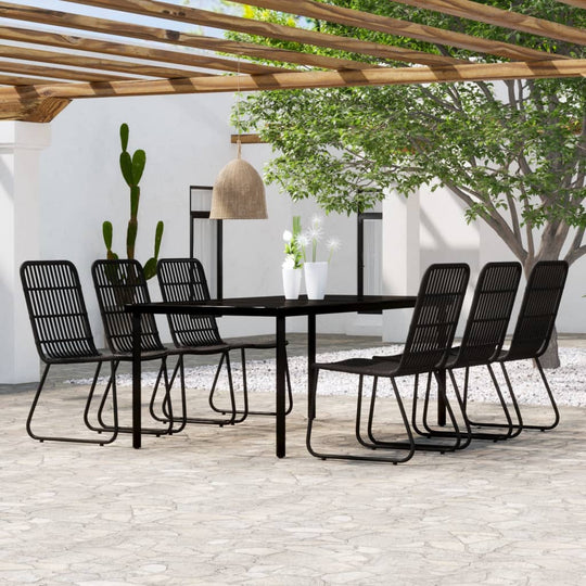 9 Piece Garden Dining Set , Furniture -> Outdoor Furniture -> Outdoor Furniture Sets , black,Chairs -,Decor -,Durable,eligant,Furniture -,Home & Garden -,Home Decor,Modern Design,new-305021,Outdoor Chairs,Outdoor Furniture -,Outdoor Furniture Sets,Outdoor