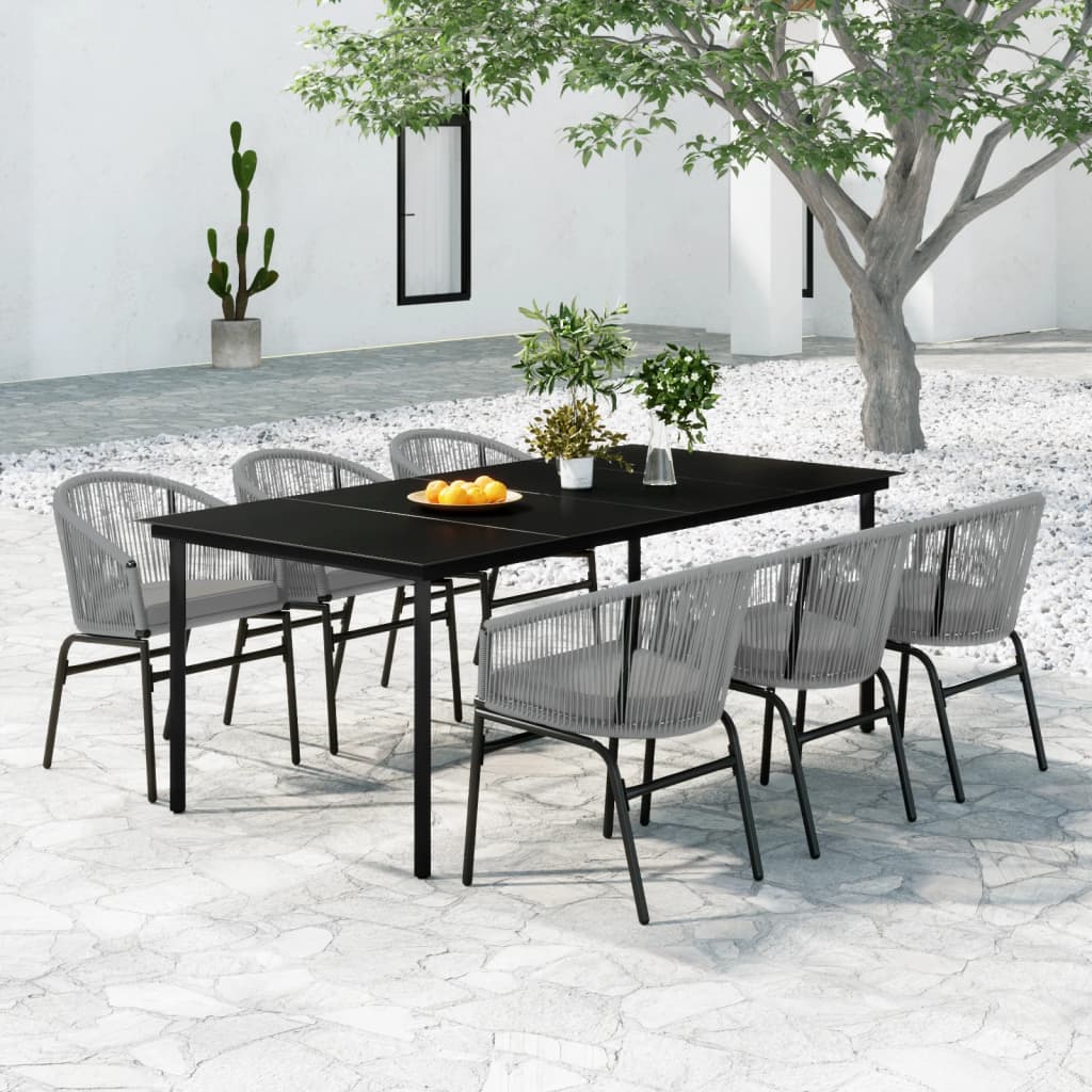 3 Piece Garden Dining Set , Furniture -> Outdoor Furniture -> Outdoor Furniture Sets , black,Chairs -,Decor -,Durable,eligant,Furniture -,Home & Garden -,Home Decor,Modern Design,new-305021,Outdoor Chairs,Outdoor Furniture -,Outdoor Furniture Sets,Outdoor