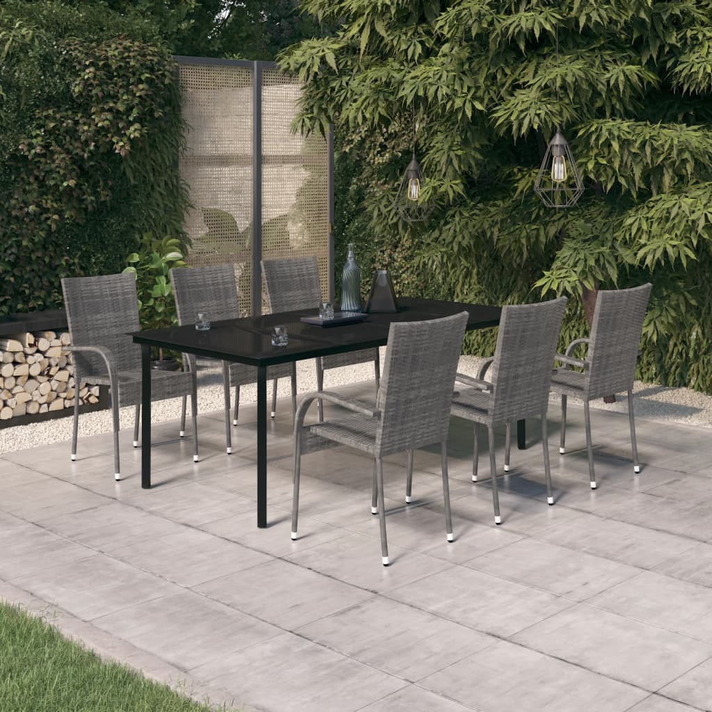 5 Piece Garden Dining Set with Cushions , Furniture -> Outdoor Furniture -> Outdoor Furniture Sets , black,Chairs -,Decor -,Durable,eligant,Furniture -,Home & Garden -,Home Decor,Modern Design,new-305021,Outdoor Chairs,Outdoor Furniture -,Outdoor Furnitur