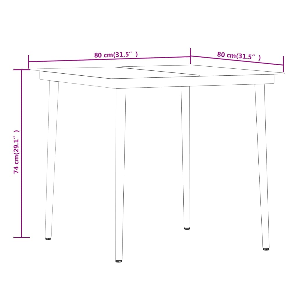 7 Piece Garden Dining Set , Furniture -> Outdoor Furniture -> Outdoor Furniture Sets , black,Chairs -,Decor -,Durable,eligant,Furniture -,Home & Garden -,Home Decor,Modern Design,new-305021,Outdoor Chairs,Outdoor Furniture -,Outdoor Furniture Sets,Outdoor