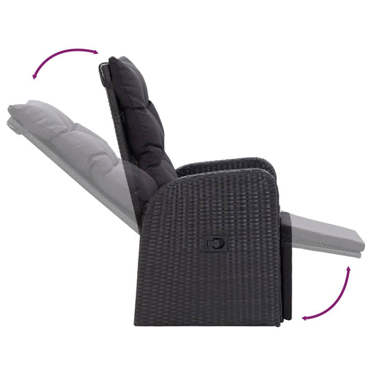 9 Piece Garden Dining Set with Cushions UAE adjustable reclining chair for outdoor comfort