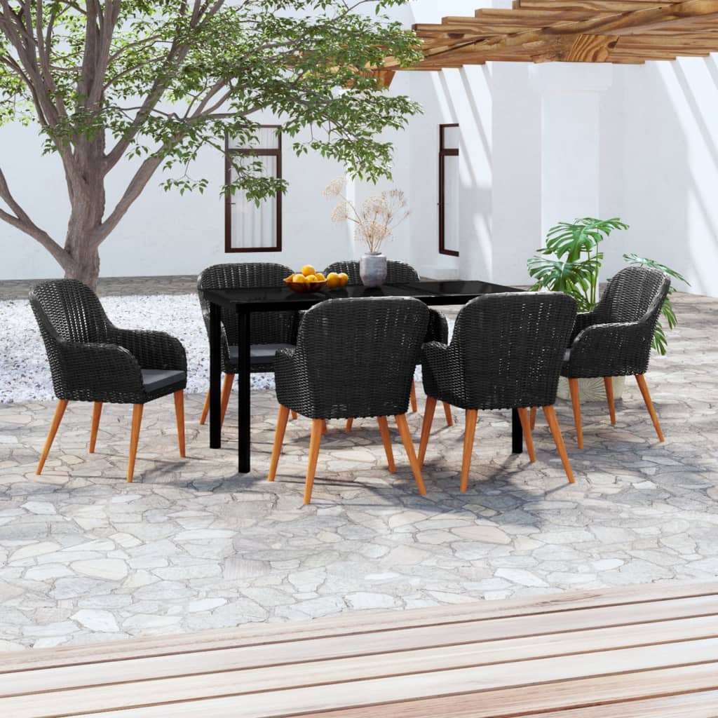 7 Piece Garden Dining Set with Cushions , Furniture -> Outdoor Furniture -> Outdoor Furniture Sets , Durable,eligant,Furniture -,Home & Garden -,Modern Design,new-305021,Outdoor Furniture -,Outdoor Furniture Sets