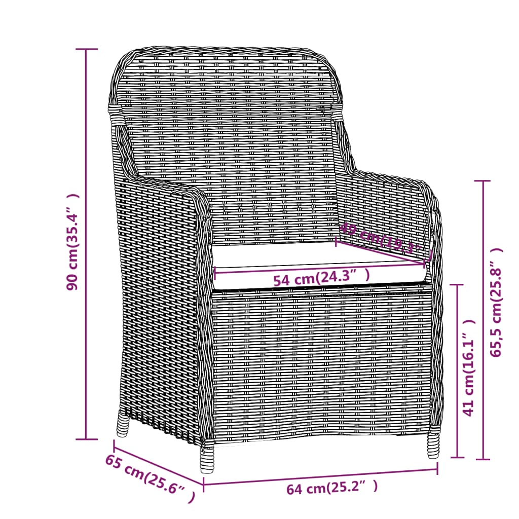 7 Piece Garden Dining Set with Cushions , Furniture -> Outdoor Furniture -> Outdoor Furniture Sets , Chairs -,Durable,eligant,Furniture -,Home & Garden -,Home Decor,Modern Design,new-305021,Outdoor Furniture -,Outdoor Furniture Sets,Outdoor Seating -,Tabl