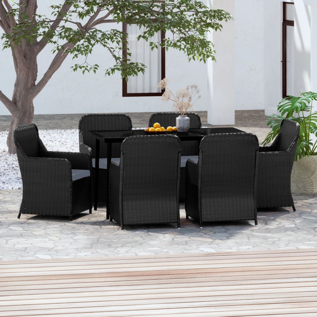 7 Piece Garden Dining Set with Cushions , Furniture -> Outdoor Furniture -> Outdoor Furniture Sets , Chairs -,Durable,eligant,Furniture -,Home & Garden -,Home Decor,Modern Design,new-305021,Outdoor Furniture -,Outdoor Furniture Sets,Outdoor Seating -,Tabl