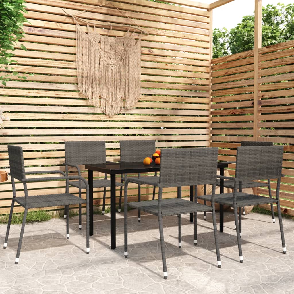 7 Piece Garden Dining Set , Furniture -> Outdoor Furniture -> Outdoor Furniture Sets , Chairs -,Durable,eligant,Furniture -,Home & Garden -,Modern Design,new-305021,Outdoor Furniture -,Outdoor Furniture Sets,Outdoor Seating -,Tables -