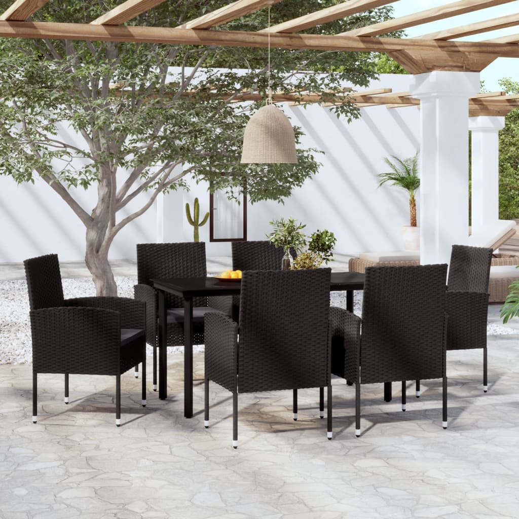 7 Piece Garden Dining Set , Furniture -> Outdoor Furniture -> Outdoor Furniture Sets , Chairs -,Durable,eligant,Furniture -,Home & Garden -,Home Decor,Modern Design,new-305021,Outdoor Furniture -,Outdoor Furniture Sets,Outdoor Seating -,Tables -