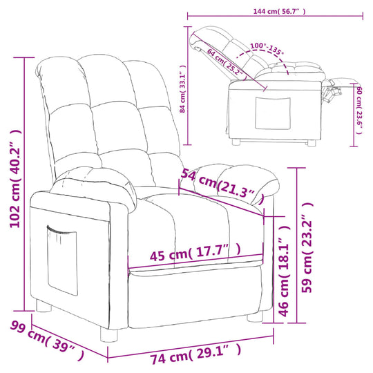 Recliner Chair Fabric , Armchair , Arm Chairs,Chairs -,dark fabric,fabric,Furniture -,new-305021,Recliners & Sleeper Chairs