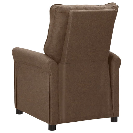 Fabric Recliner Chair Black – Comfortable Seating UAE, back view showcasing padded fabric design.