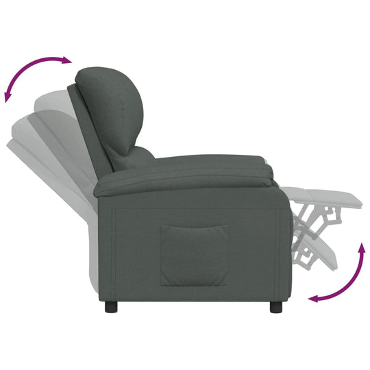 Recliner Chair Dark  Fabric