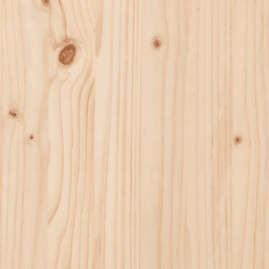 Close-up of solid pine wood surface showcasing natural grain and knots, ideal for rustic furniture designs.