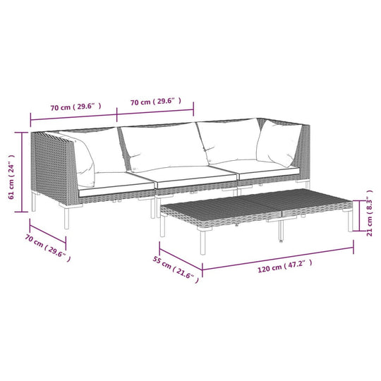 3 Seater Garden Furniture UAE